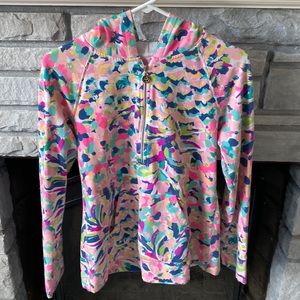 Lilly Pulitzer pull over with hood